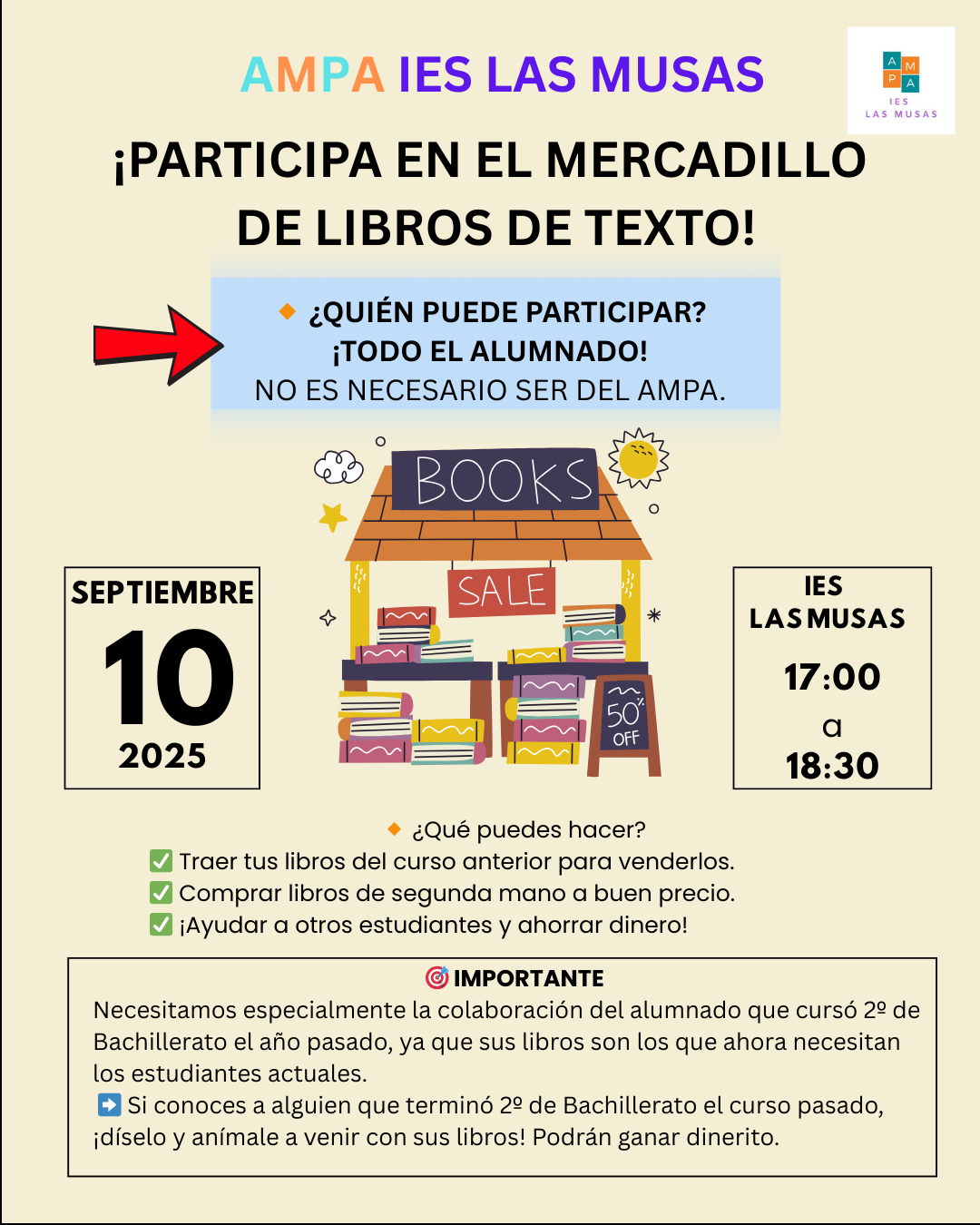 MERCADILLO DE LIBROS DE BACHILLERATO