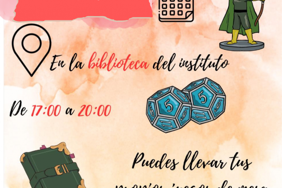 TARDE DE JUEGOS DE MESA Y ROL. FEBRERO