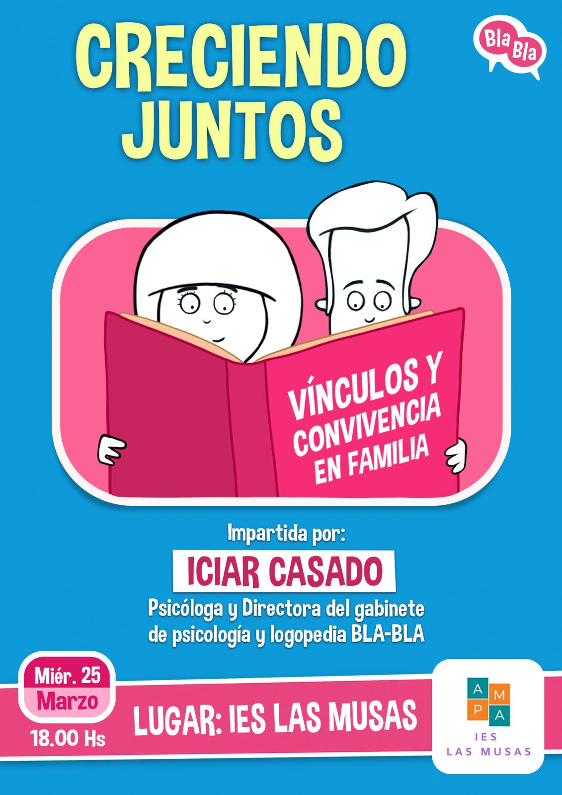 TALLER: VÍNCULOS Y CONVIVENCIA EN FAMILIA